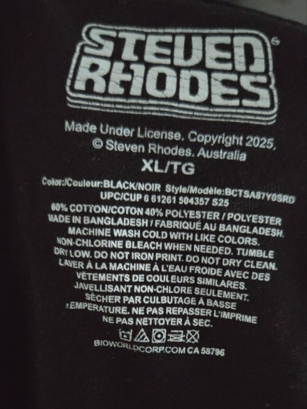 Authentic Licensed Steven Rhodes "Don't Talk to Strangers" Graphic Tee - Unisex - Picture 5 of 13